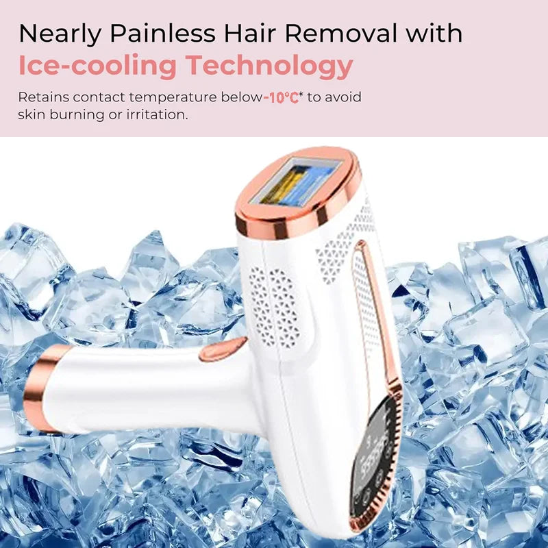 Ice-Cooling Laser Hair Removal Device