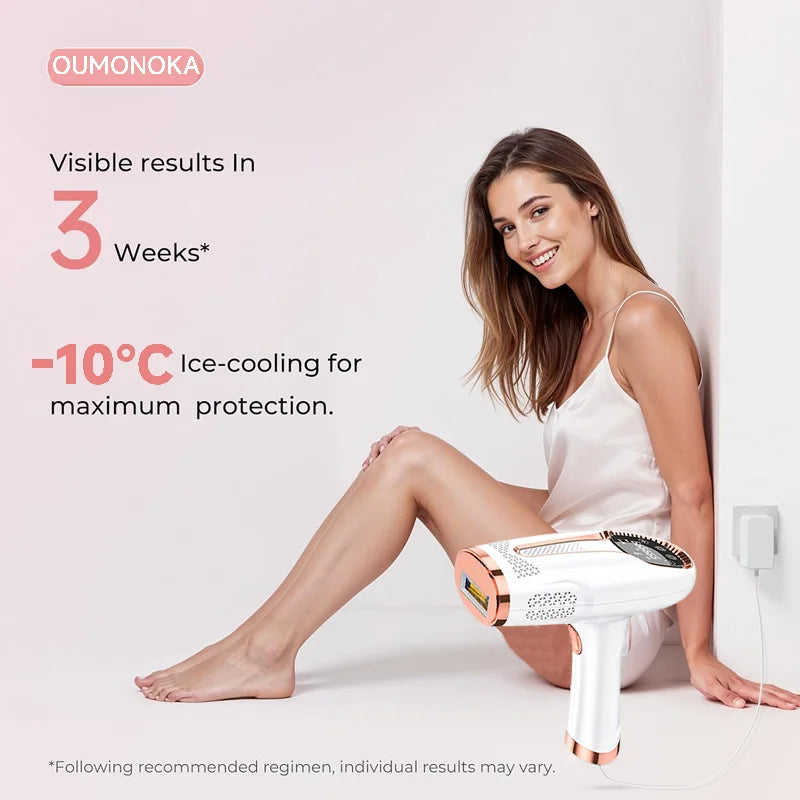 Ice-Cooling Laser Hair Removal Device